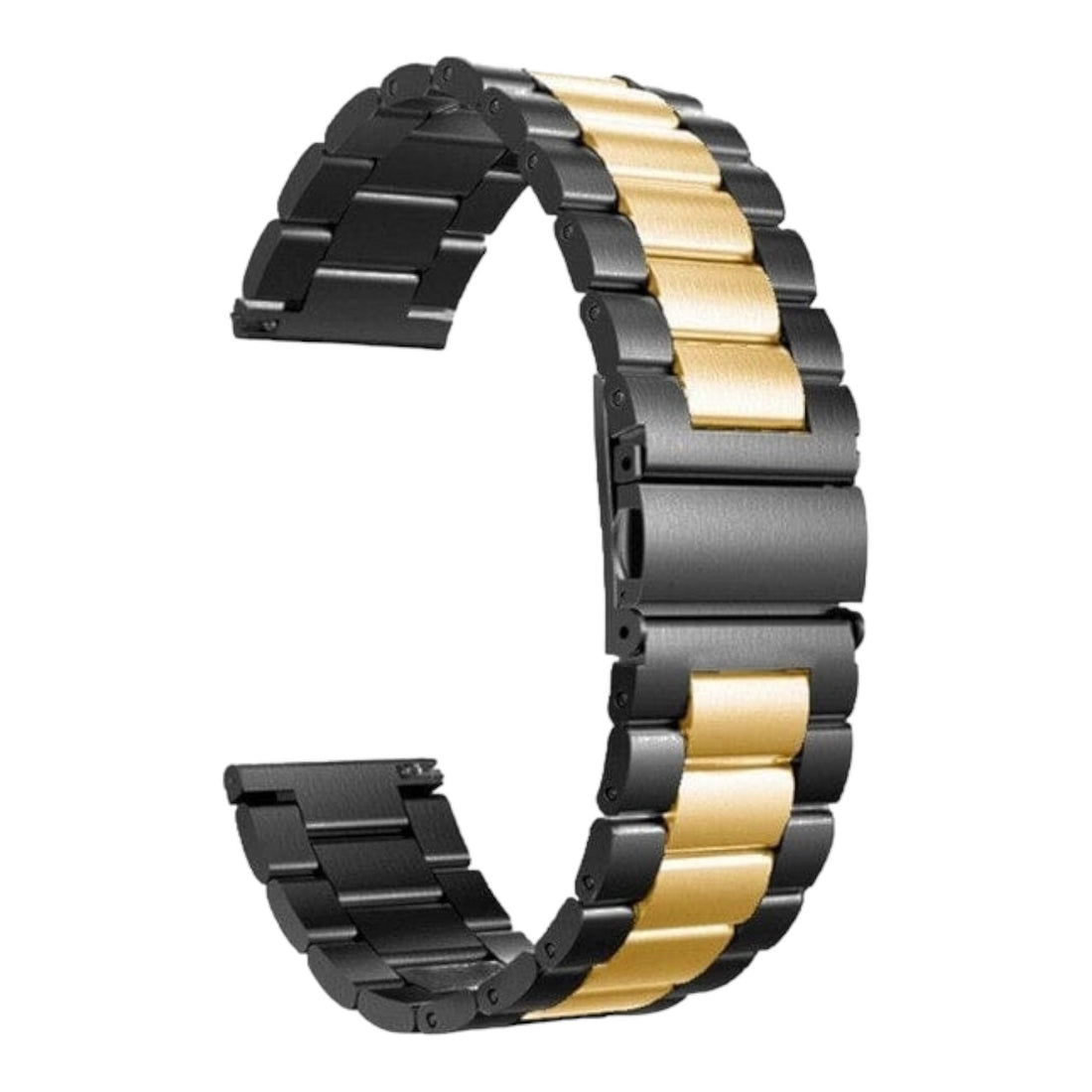 black-gold-metal-garmin-venu-2s-watch-straps-nz-stainless-steel-link-watch-bands-aus-991023