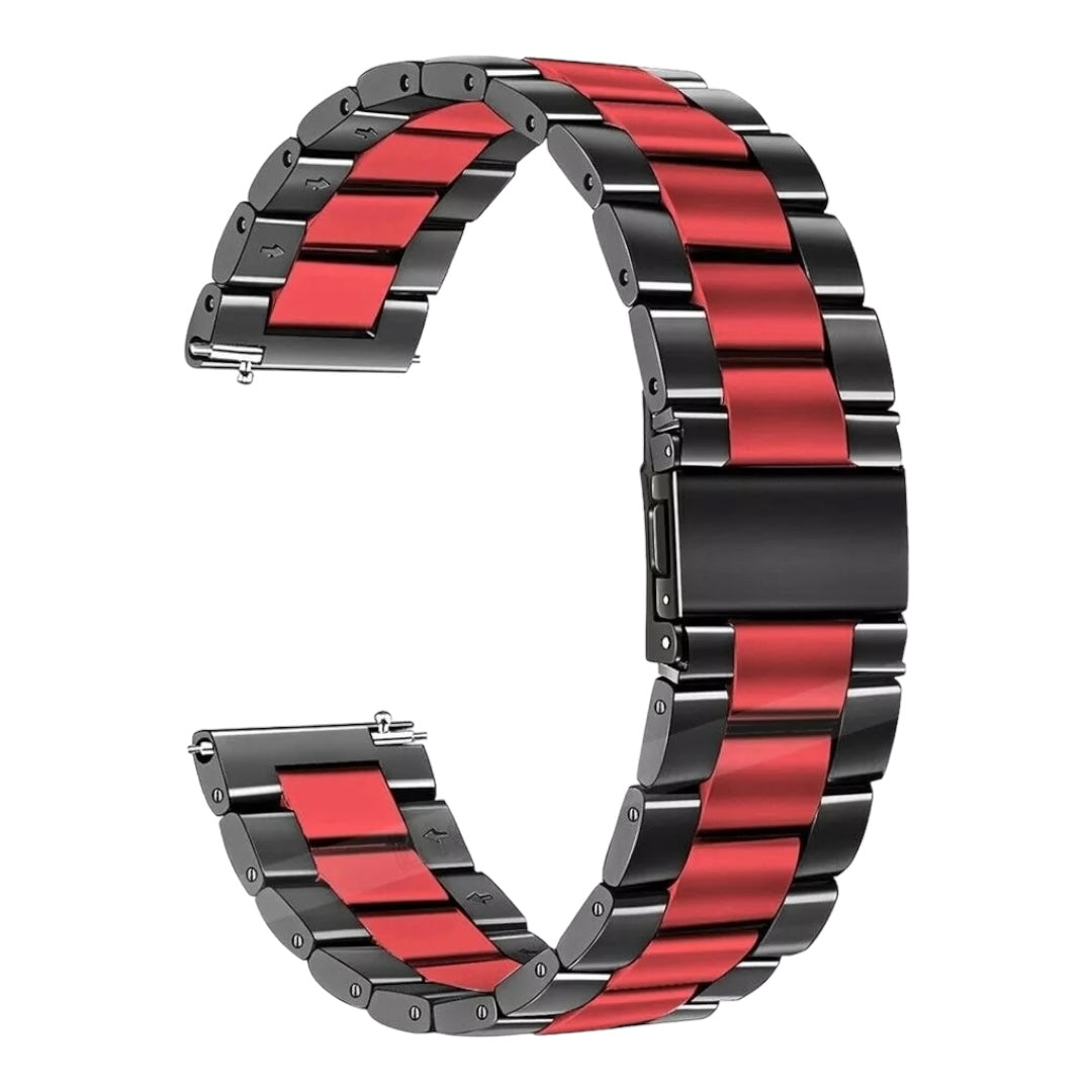 black-red-metal-garmin-venu-2s-watch-straps-nz-stainless-steel-link-watch-bands-aus-991105