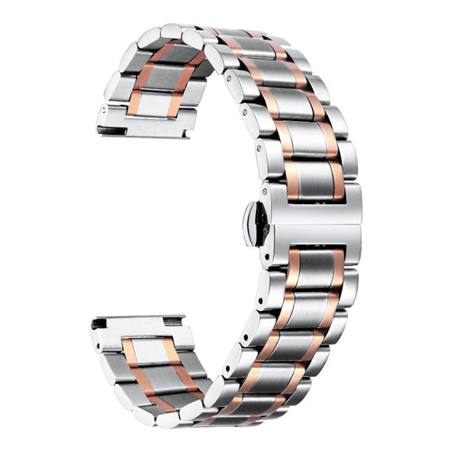 silver-rose-gold-stripe-metal-garmin-approach-s70-(47mm)-watch-straps-nz-stainless-steel-link-watch-bands-aus