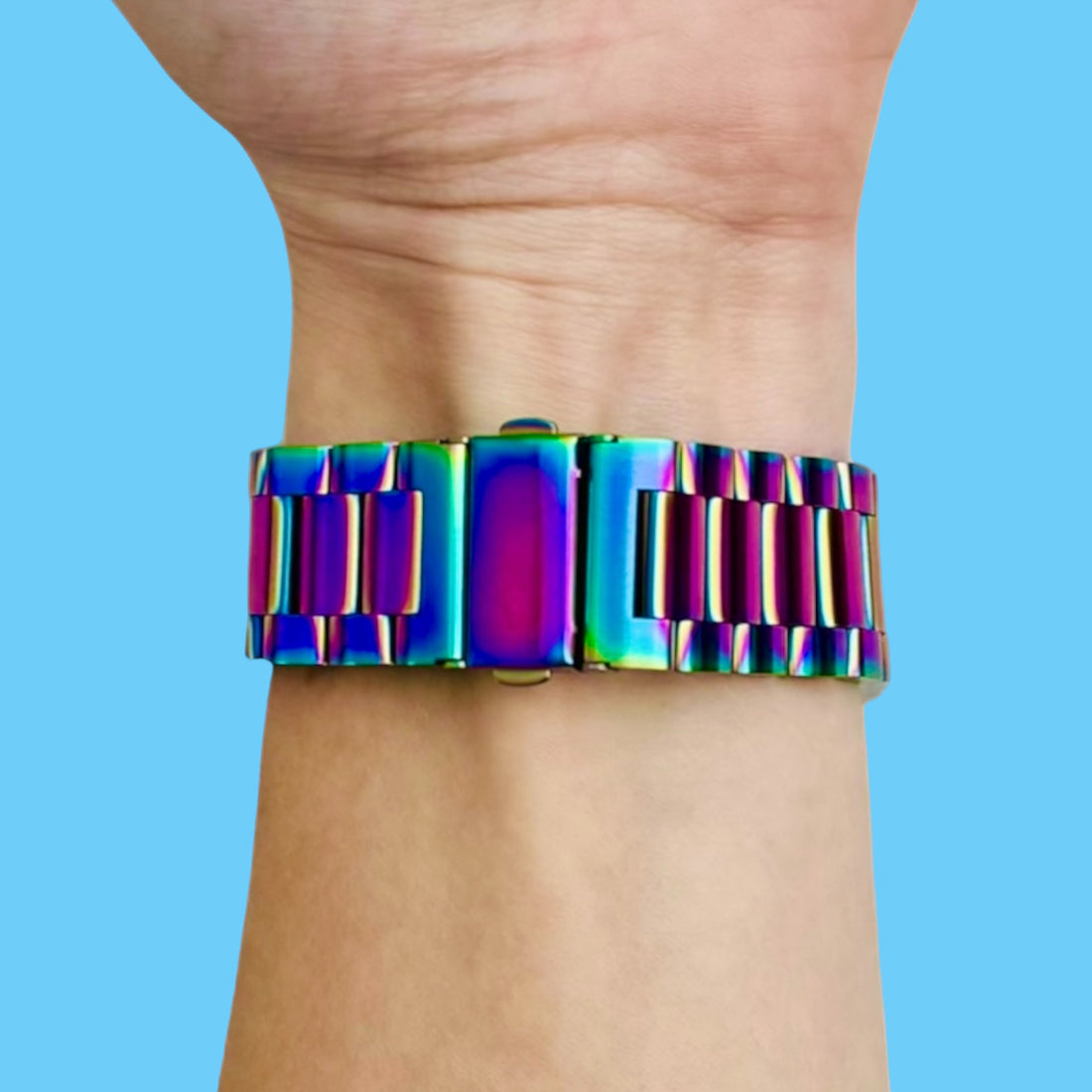 colourful-metal-garmin-venu-2s-watch-straps-nz-stainless-steel-link-watch-bands-aus