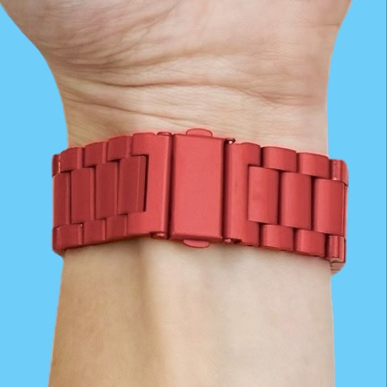 red-metal-garmin-venu-2s-watch-straps-nz-stainless-steel-link-watch-bands-aus