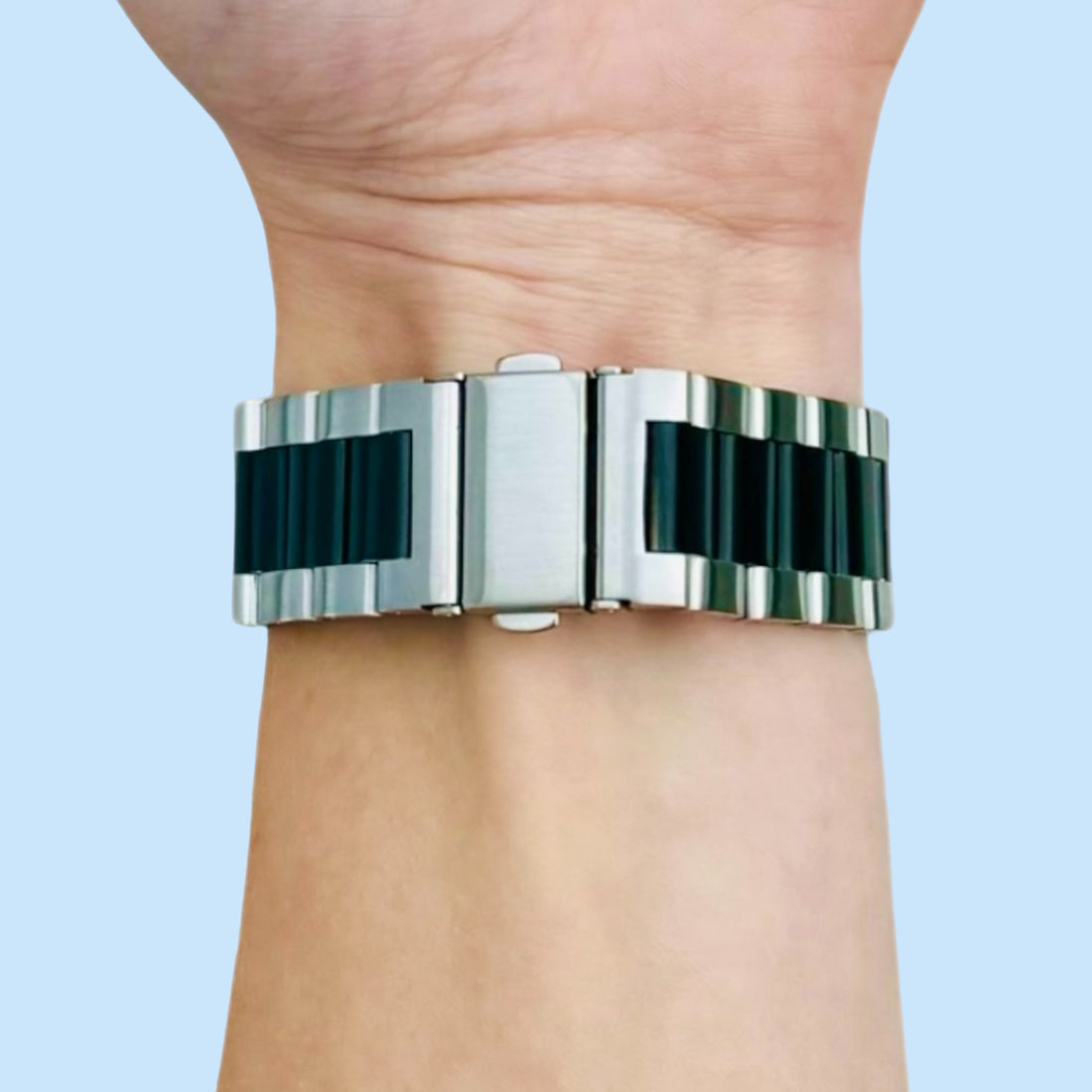 silver-black-metal-garmin-venu-2s-watch-straps-nz-stainless-steel-link-watch-bands-aus-991012