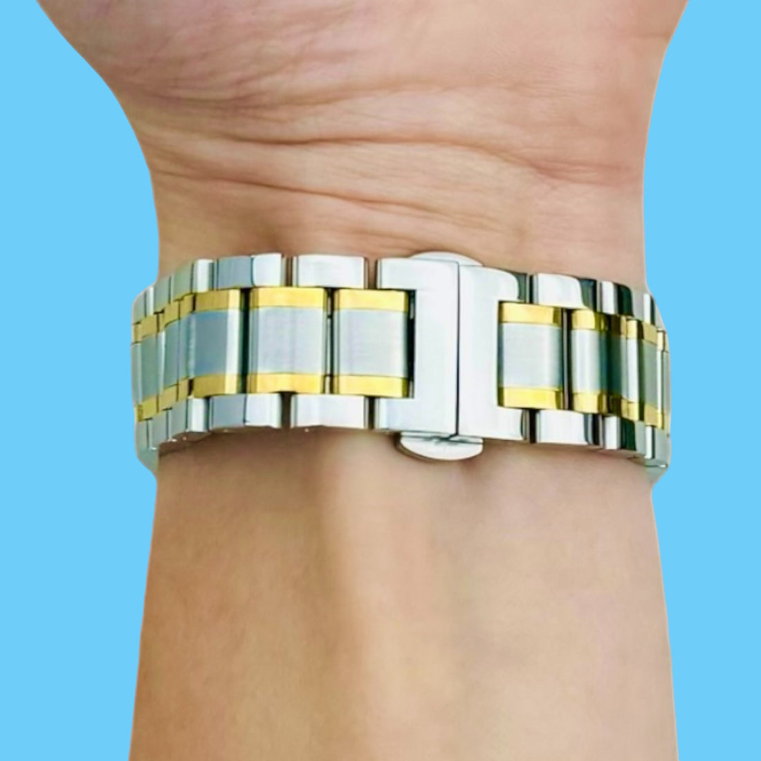 silver-gold-stripe-metal-garmin-venu-2s-watch-straps-nz-stainless-steel-link-watch-bands-aus-991027