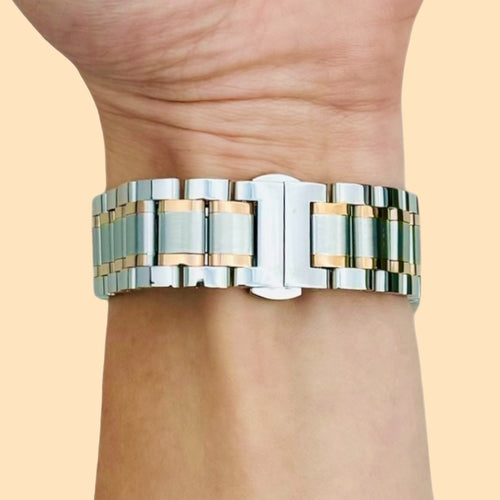silver-rose-gold-stripe-metal-garmin-vivoactive-4-watch-straps-nz-stainless-steel-link-watch-bands-aus