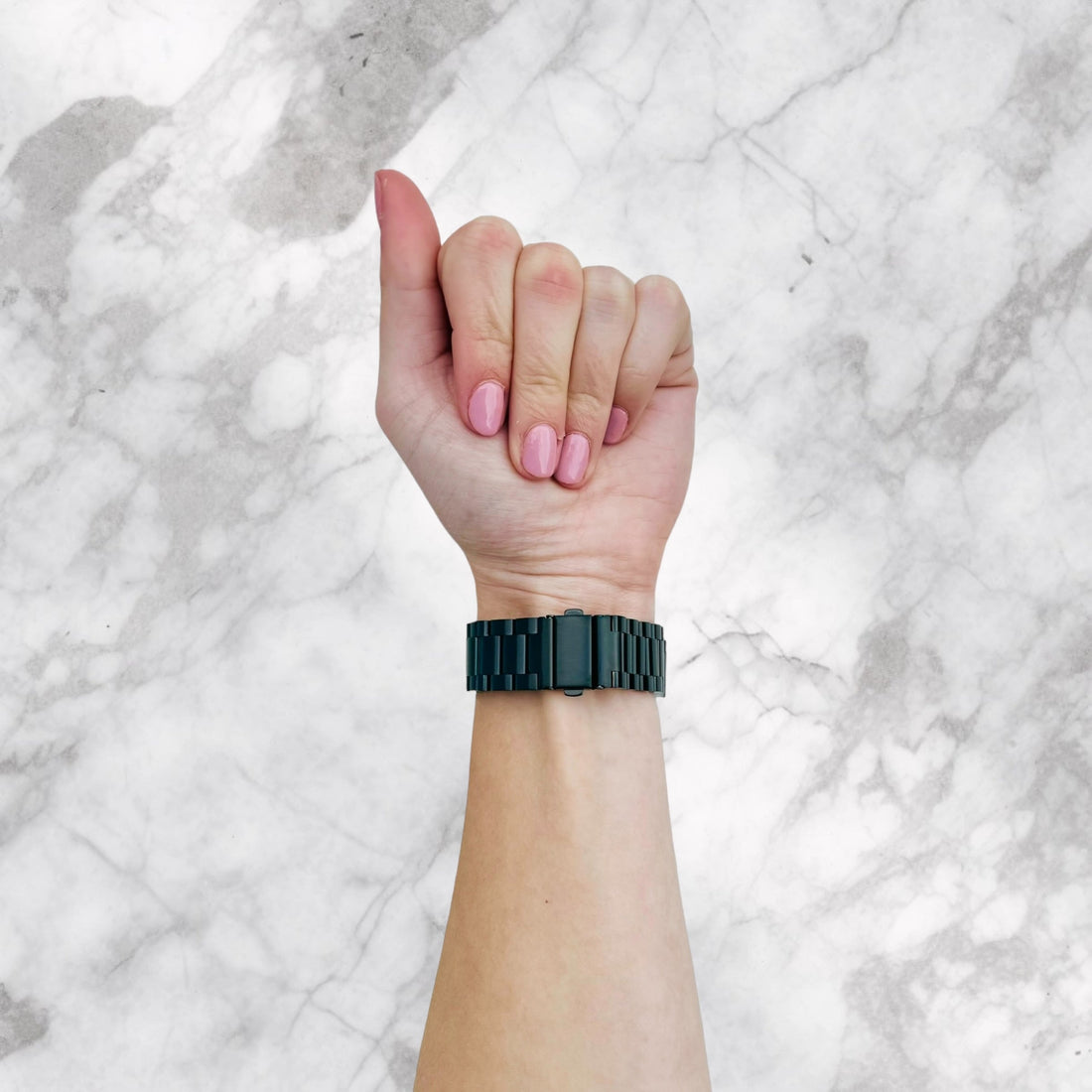 black-metal-garmin-vivoactive-4-watch-straps-nz-stainless-steel-link-watch-bands-aus