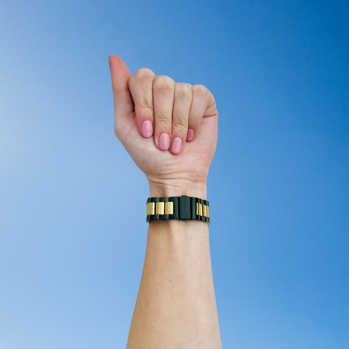 black-gold-metal-quicksilver-22mm-range-watch-straps-nz-stainless-steel-link-watch-bands-aus