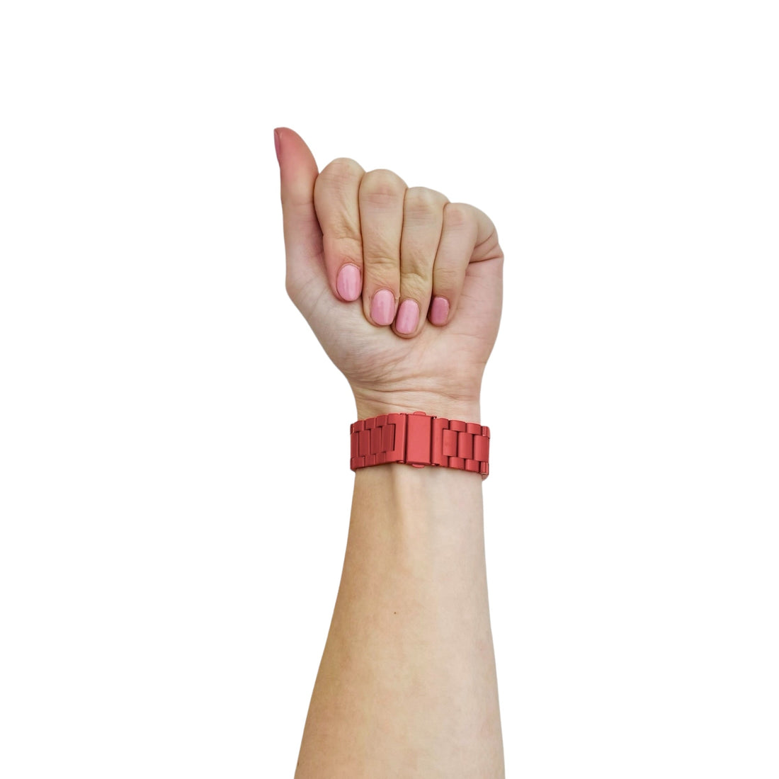 red-metal-garmin-venu-2s-watch-straps-nz-stainless-steel-link-watch-bands-aus