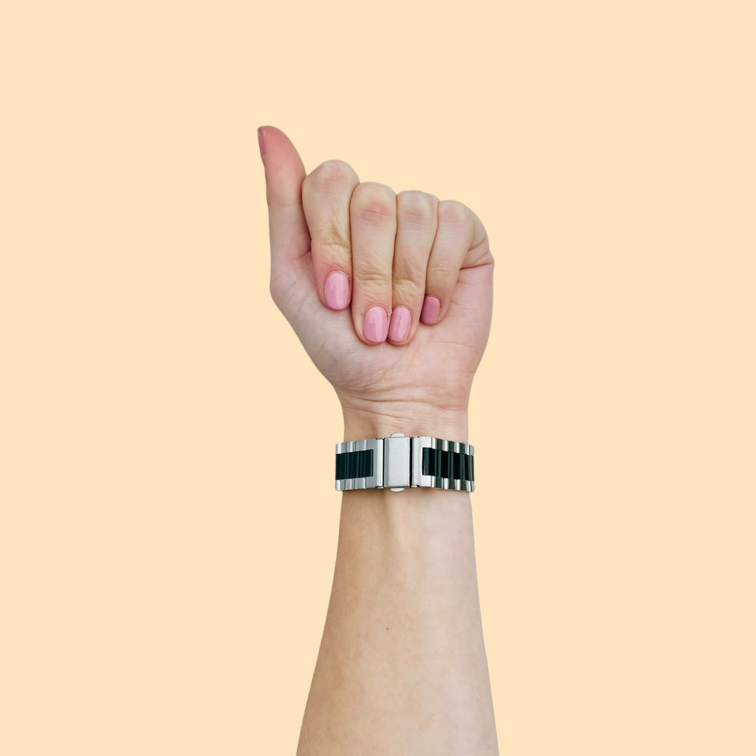 silver-black-metal-garmin-venu-2s-watch-straps-nz-stainless-steel-link-watch-bands-aus-991012