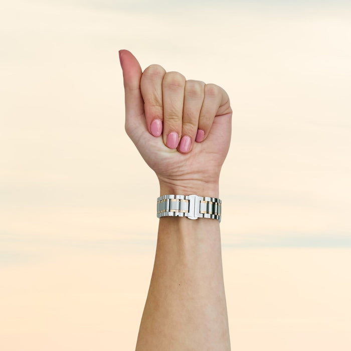 silver-rose-gold-stripe-metal-ticwatch-pro-3-pro-3-ultra-watch-straps-nz-stainless-steel-link-watch-bands-aus