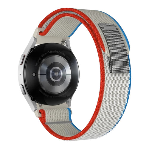 grey-red-blue-huawei-watch-5-(46mm)-watch-straps-nz-trail-loop-watch-bands-aus