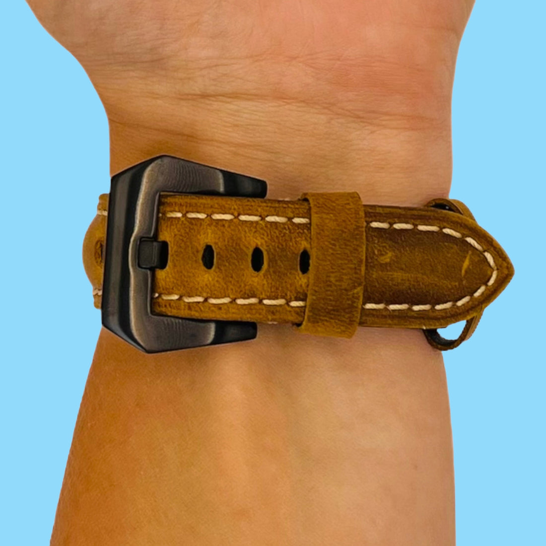 brown-black-buckle-garmin-descent-mk-2-mk-2i-watch-straps-nz-retro-leather-watch-bands-aus