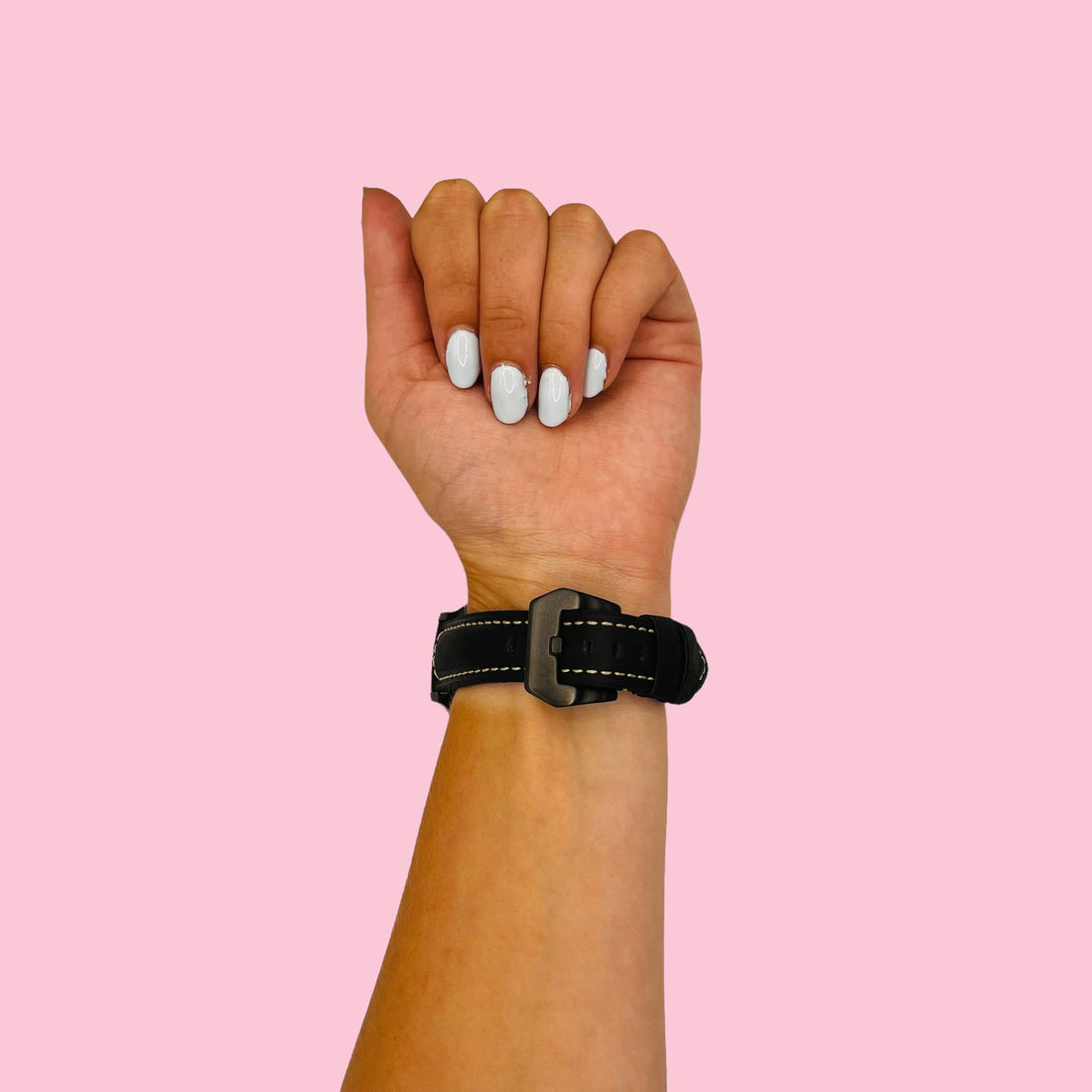 black-black-buckle-garmin-venu-x1-watch-straps-nz-retro-leather-watch-bands-aus