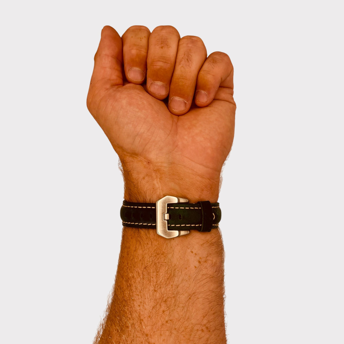 green-silver-buckle-ryze-gene-watch-straps-nz-retro-leather-watch-bands-aus