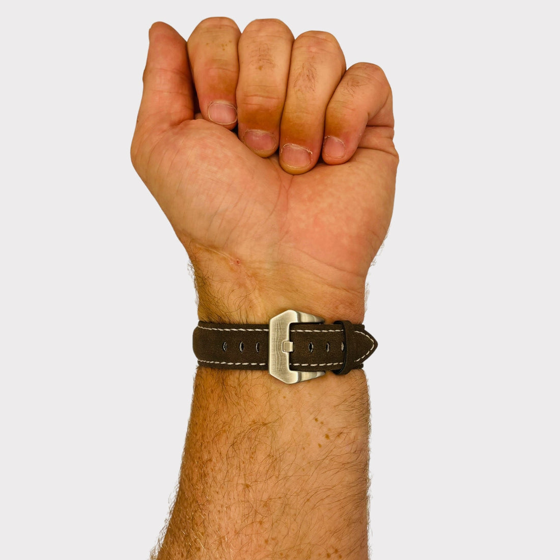 mocha-silver-buckle-garmin-venu-x1-watch-straps-nz-retro-leather-watch-bands-aus