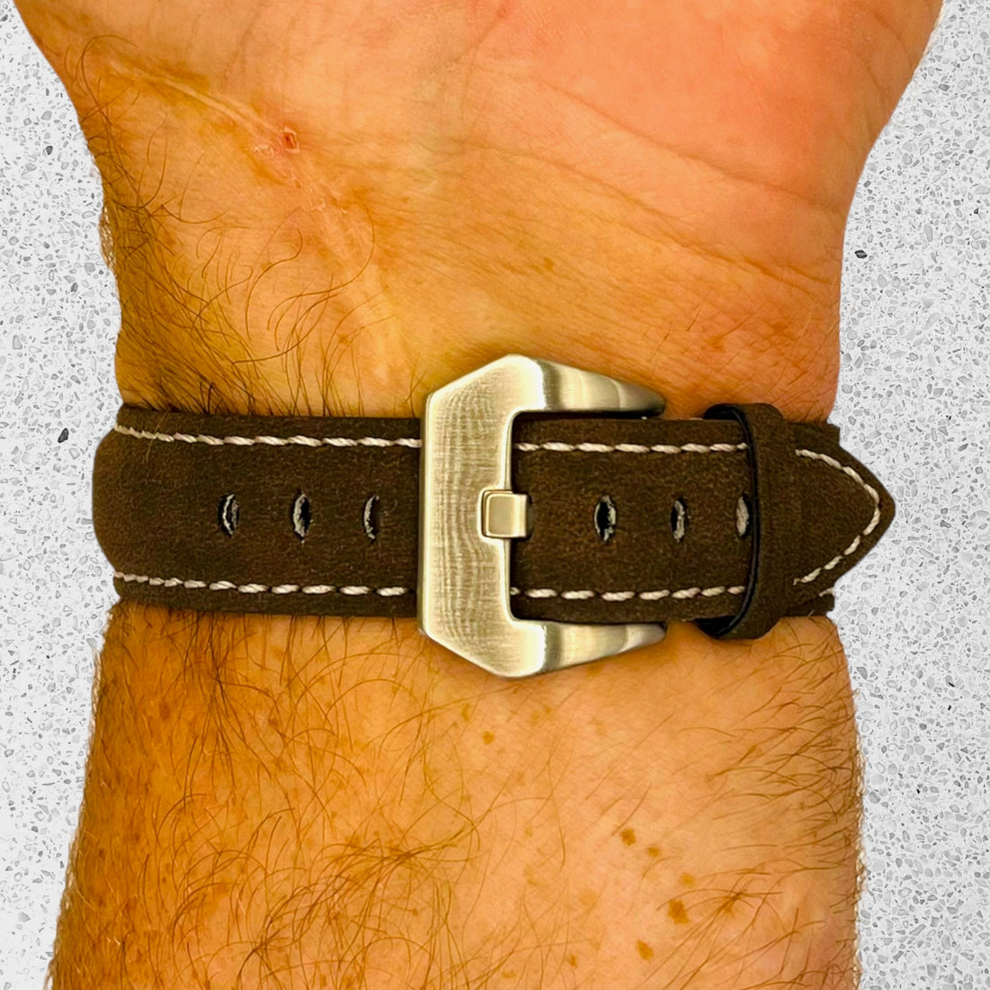 mocha-silver-buckle-garmin-venu-x1-watch-straps-nz-retro-leather-watch-bands-aus