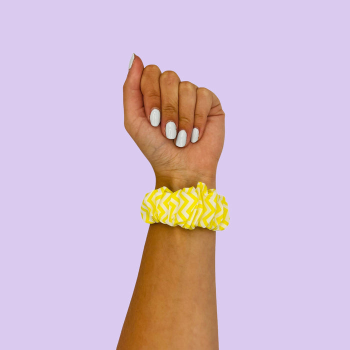 yellow-and-white-samsung-galaxy-watch-fe-watch-straps-nz-scrunchies-watch-bands-aus