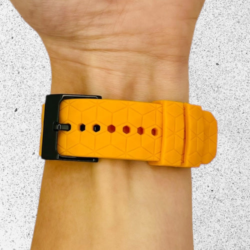 orange-hex-pattern-garmin-d2-mach-1-watch-straps-nz-silicone-football-pattern-watch-bands-aus