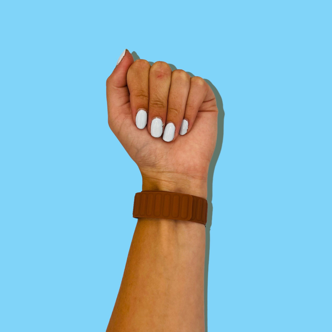 brown-samsung-galaxy-watch-7-(44mm)-watch-straps-nz-magnetic-silicone-watch-bands-aus