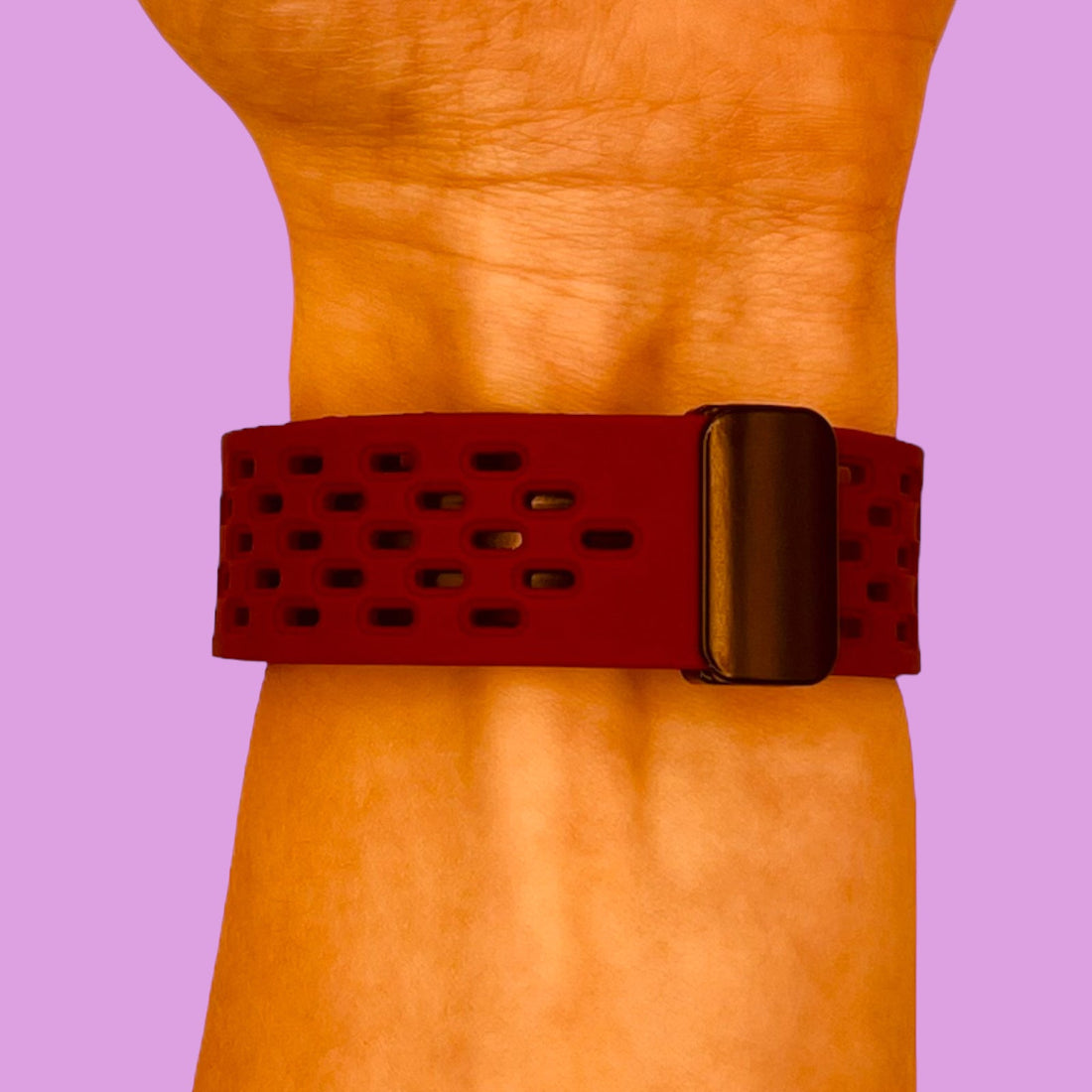 maroon-magnetic-sportssamsung-galaxy-watch-7-(40mm)-watch-straps-nz-magnetic-sports-watch-bands-aus