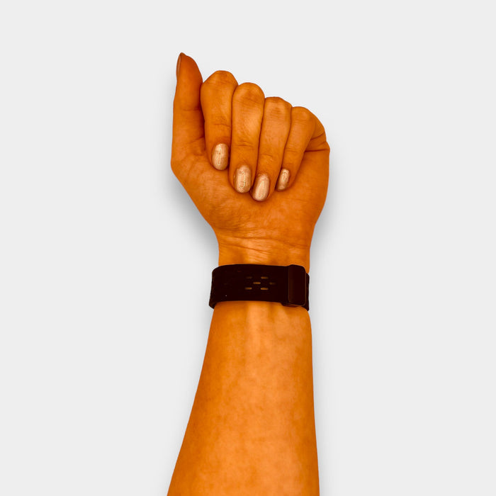 black-garmin-approach-s44-watch-straps-nz-magnetic-sports-watch-bands-aus