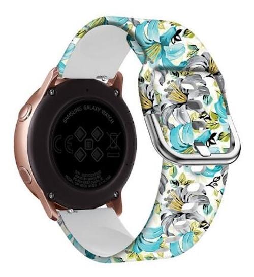 flowers-white-garmin-fenix-e-watch-straps-nz-pattern-straps-watch-bands-aus