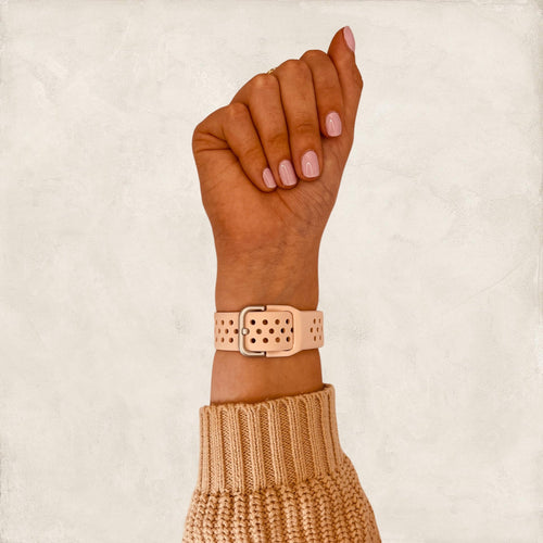 peach-garmin-approach-forerunner-20mm-range-watch-straps-nz-silicone-sports-watch-bands-aus