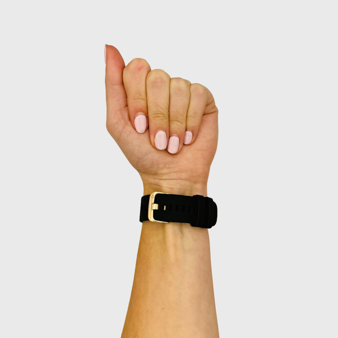 black-rose-gold-buckle-xiaomi-redmi-watch-5-active-watch-straps-nz-silicone-rose-gold-buckle-watch-bands-aus