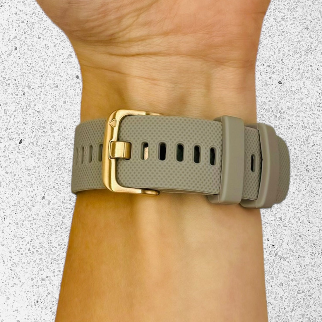grey-rose-gold-buckle-asus-zenwatch-2-(1.45")-watch-straps-nz-silicone-watch-bands-aus