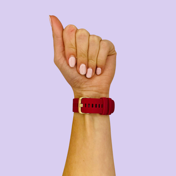 purple-rose-gold-buckle-garmin-approach-s42-watch-straps-nz-silicone-watch-bands-aus