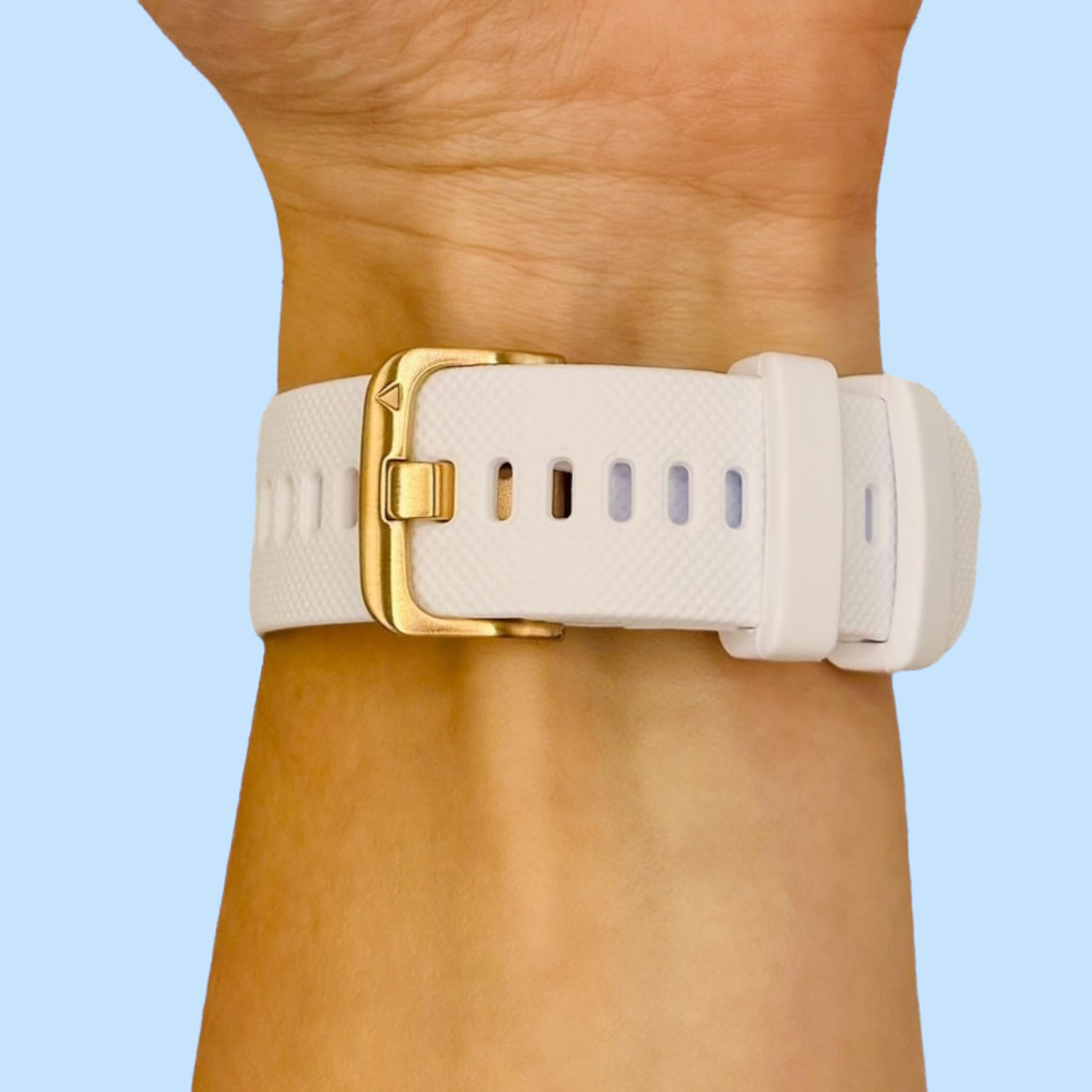 white-rose-gold-buckle-samsung-galaxy-watch-3-(45mm)-watch-straps-nz-silicone-rose-gold-buckle-watch-bands-aus