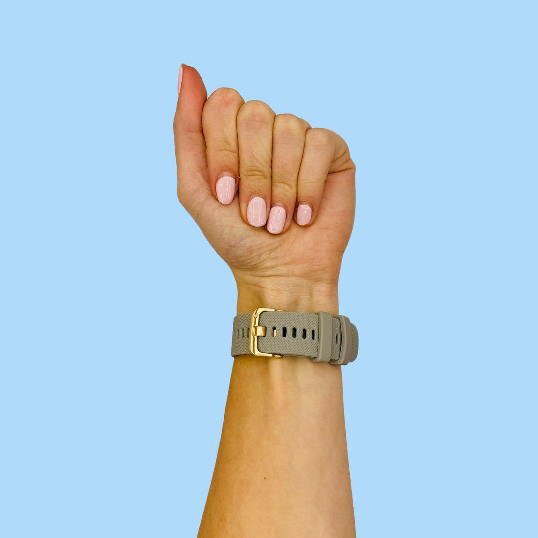 grey-rose-gold-buckle-garmin-forerunner-55-watch-straps-nz-silicone-watch-bands-aus