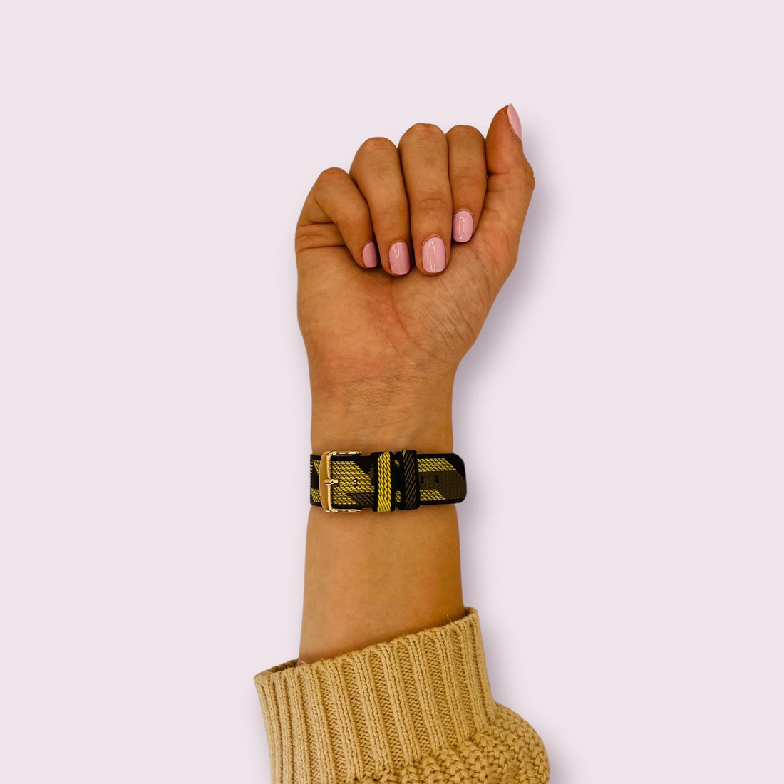 yellow-pattern-garmin-instinct-watch-straps-nz-canvas-watch-bands-aus-996015