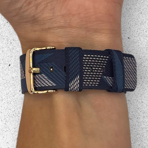 blue-pattern-coros-vertix-watch-straps-nz-canvas-watch-bands-aus