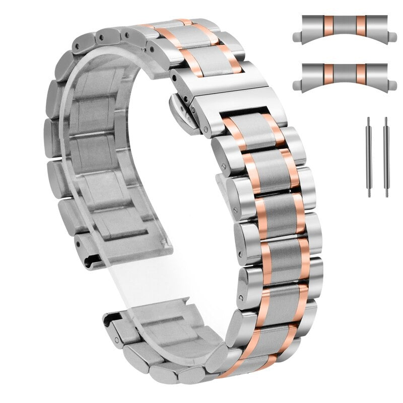 Replacement Stainless Steel 16mm Watch Straps