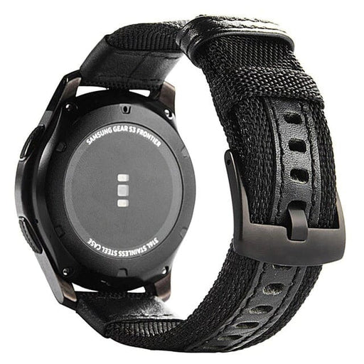 black-samsung-galaxy-watch-8-(44mm)-watch-straps-nz-nylon-and-leather-watch-bands-aus