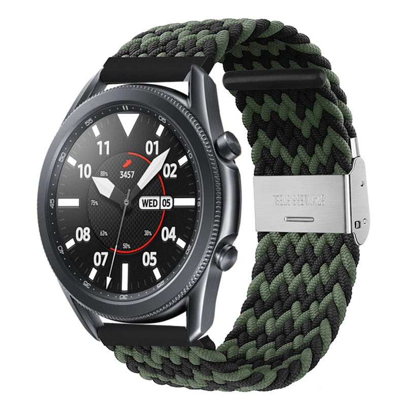 black-green-zig-samsung-galaxy-watch-3-(45mm)-watch-straps-nz-nylon-braided-loop-watch-bands-aus-995764