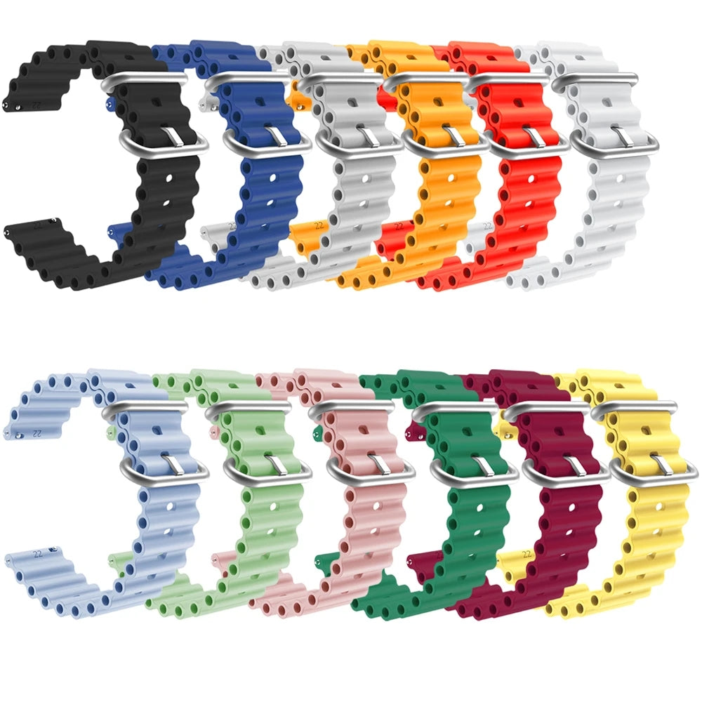 black-ocean-bands-garmin-venu-3s-watch-straps-nz-ocean-band-silicone-watch-bands-aus