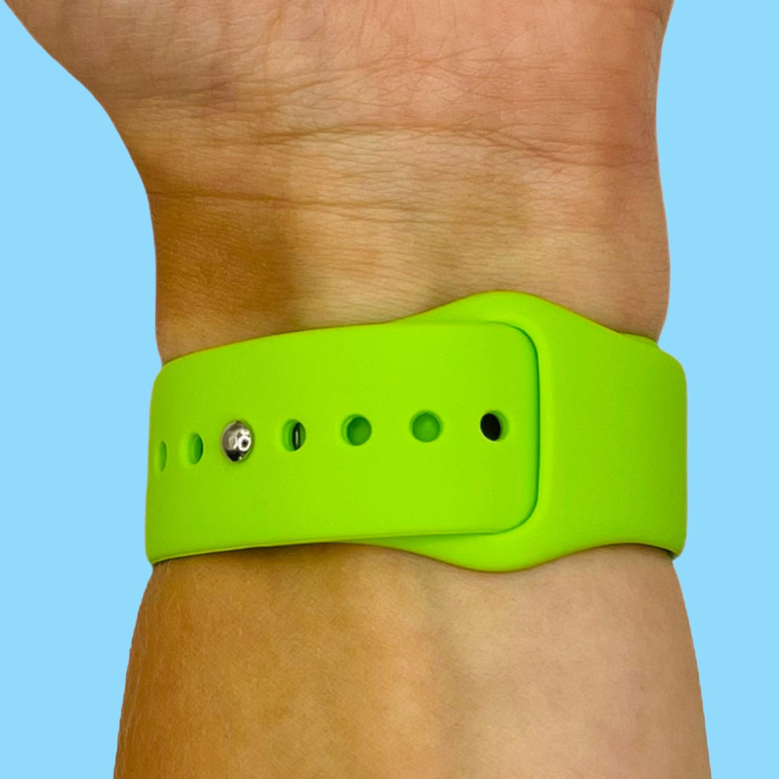 lime-green-samsung-galaxy-watch-4-classic-(42mm-46mm)-watch-straps-nz-silicone-button-watch-bands-aus-997022