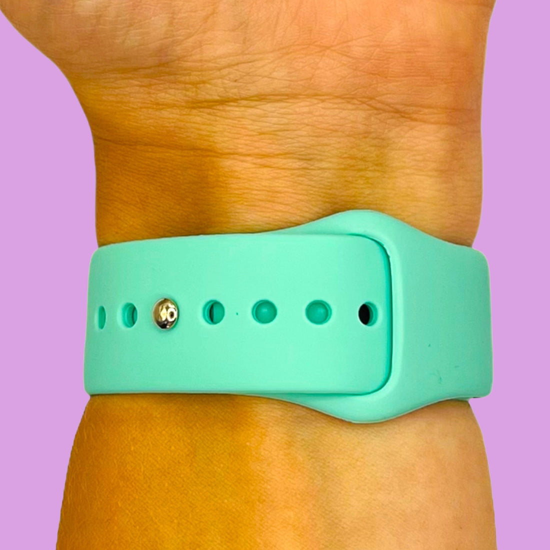 teal-samsung-galaxy-watch-6-(44mm)-watch-straps-nz-silicone-button-watch-bands-aus