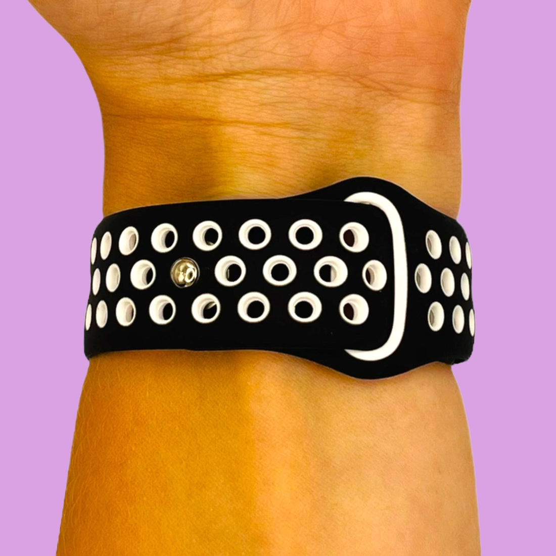 black-white-ticwatch-gth-watch-straps-nz-silicone-sports-watch-bands-aus-804104