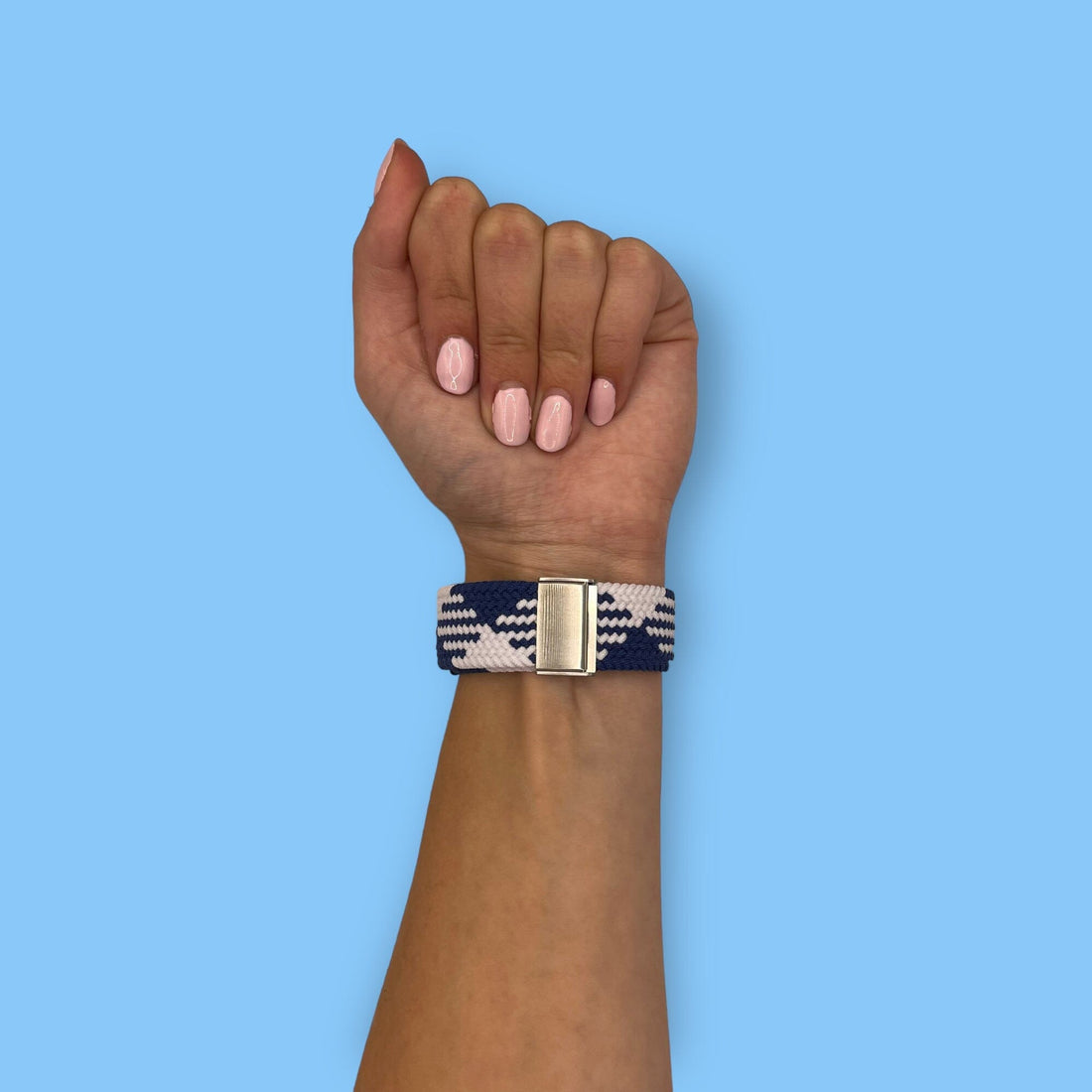 blue-and-white-samsung-galaxy-watch-4-(40-44mm)-watch-straps-nz-nylon-braided-loop-watch-bands-aus-995701