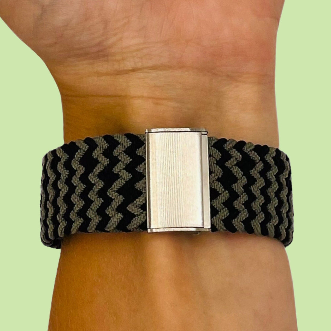 black-green-zig-samsung-galaxy-watch-4-(40-44mm)-watch-straps-nz-nylon-braided-loop-watch-bands-aus-995714