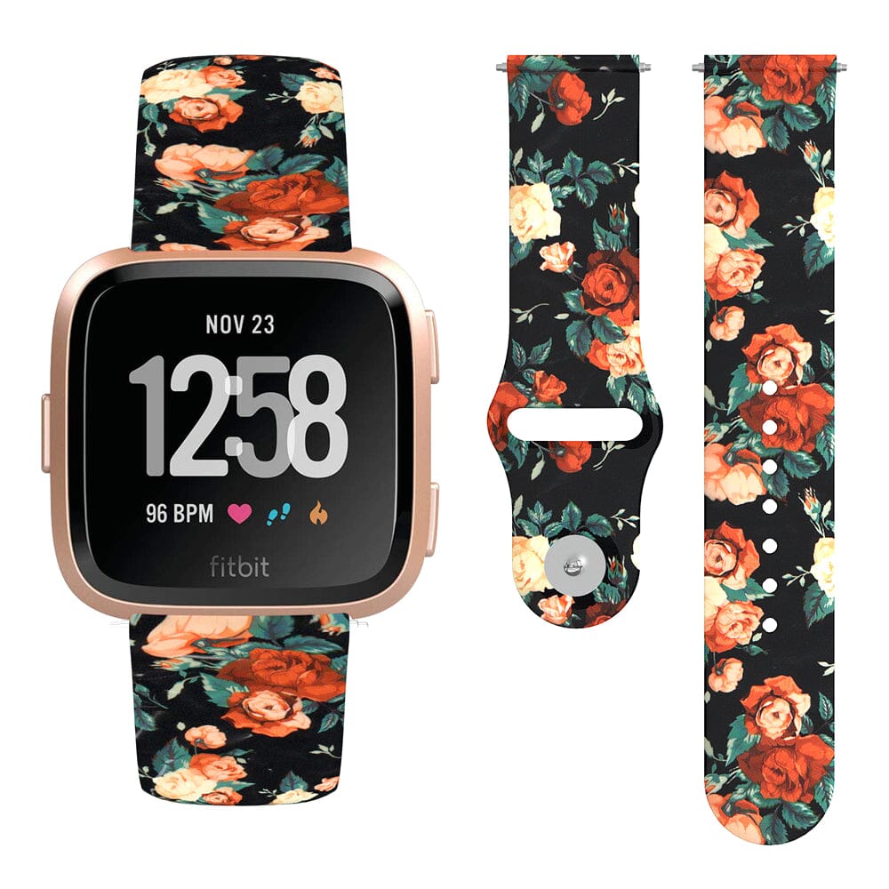 fitbit-sense-watch-straps-nz-versa-3-pattern-watch-bands-aus-flowers-black-496001