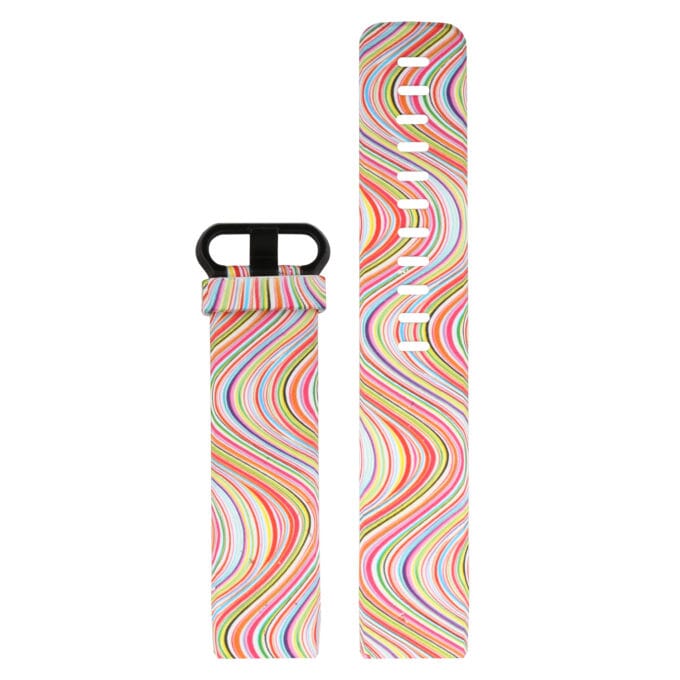 8 - Pink Flowers Replacement Pattern Watch Straps compatible with the Fitbit Charge 3 & Charge 4 NZ