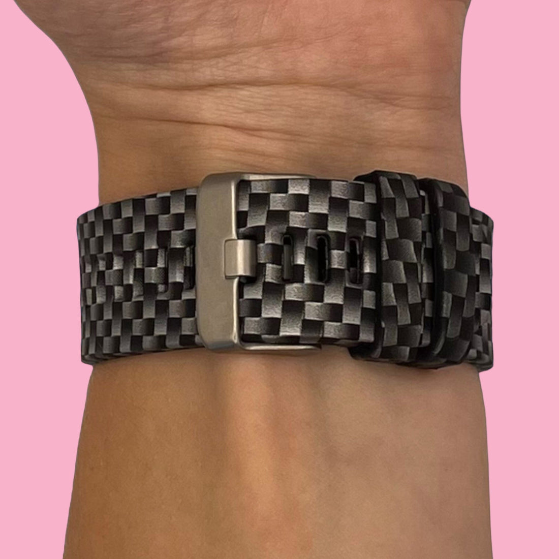 black-checks-watch-straps-nz-pattern-silicone-watch-bands-aus-803301