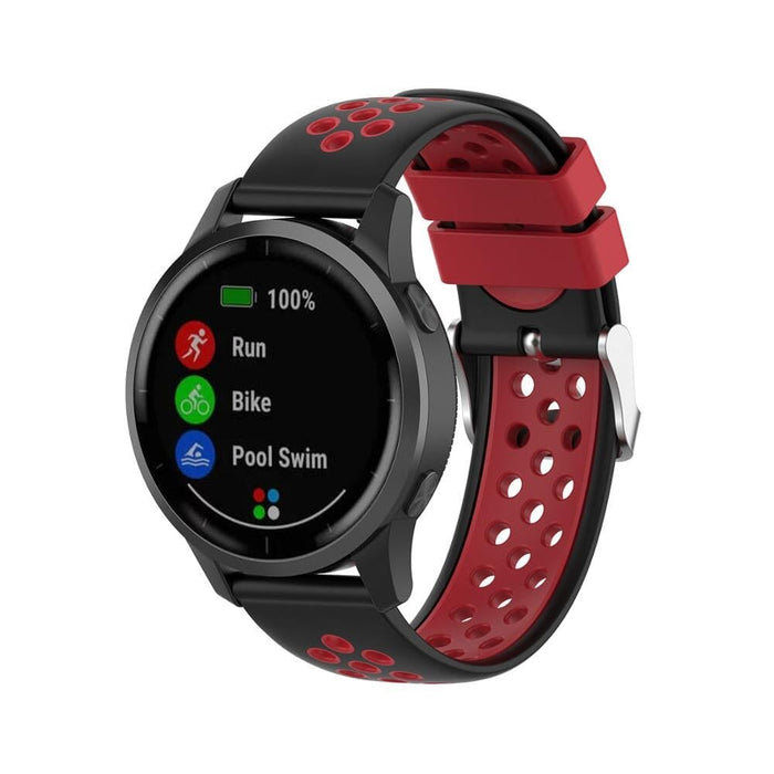 black-red-oppo-watch-2-46mm-watch-straps-nz-silicone-sports-watch-bands-aus