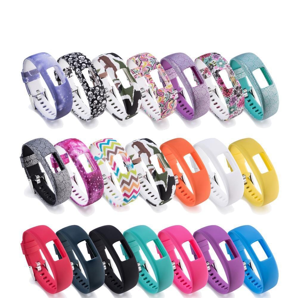 Black Replacement Silicone Watch Straps Compatible with the Garmin Vivofit 4 NZ