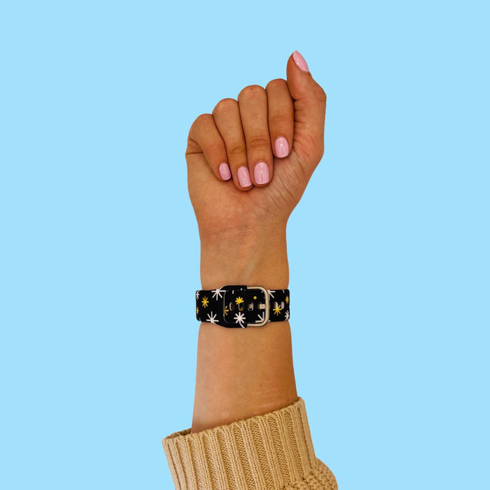 yellow-stars-oppo-watch-3-pro-watch-straps-nz-pattern-straps-watch-bands-aus