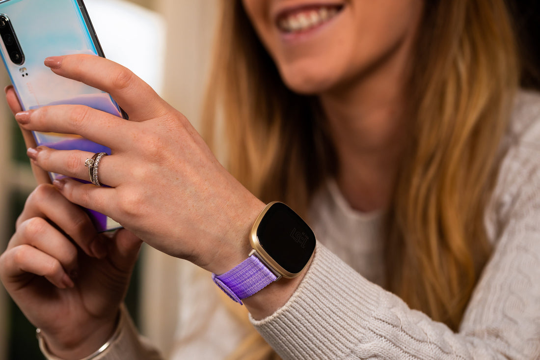 lavender-garmin-forerunner-245-watch-straps-nz-canvas-watch-bands-aus
