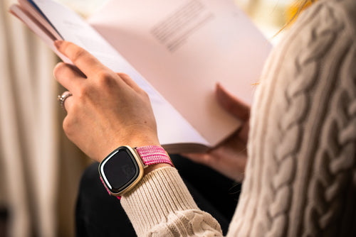 pink-kogan-hybrid+-smart-watch-watch-straps-nz-canvas-watch-bands-aus